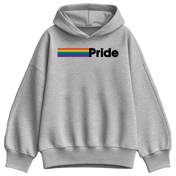 Instant Message - Pride Oversized Fleece Hoodie Sweatshirt