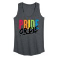 thumbnail image 1 of Instant Message - Pride Or Die - Women's Racerback Graphic Tank, 1 of 5