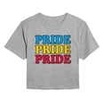 thumbnail image 1 of Instant Message - Pride Repeated Cropped Graphic T-Shirt, 1 of 5