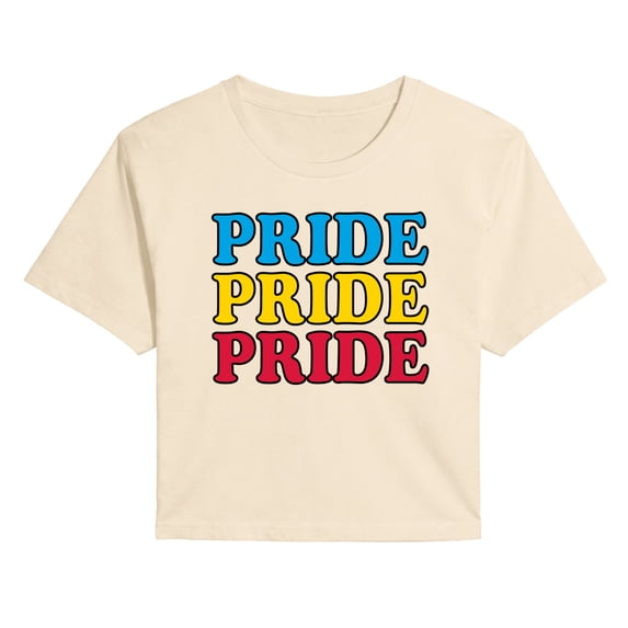 Instant Message - Pride Repeated Cropped Graphic T-Shirt