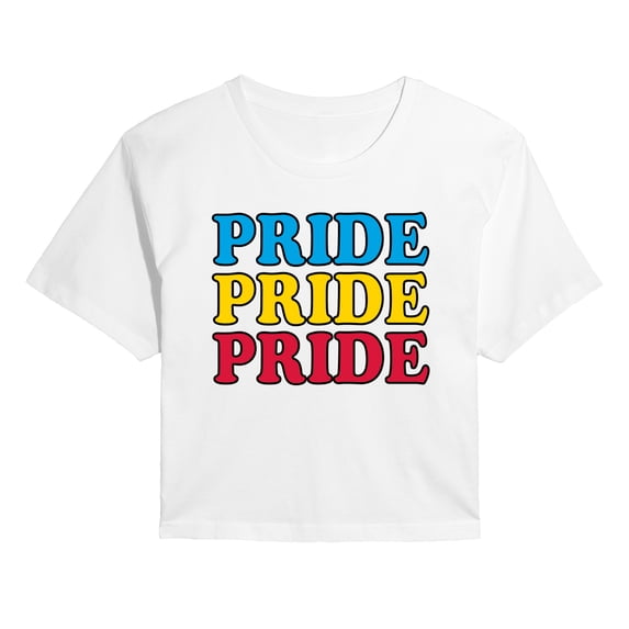 Instant Message - Pride Repeated Cropped Graphic T-Shirt