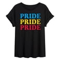 thumbnail image 1 of Instant Message - Pride Repeated Oversized Graphic T-Shirt, 1 of 5