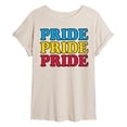 thumbnail image 1 of Instant Message - Pride Repeated Oversized Graphic T-Shirt, 1 of 5