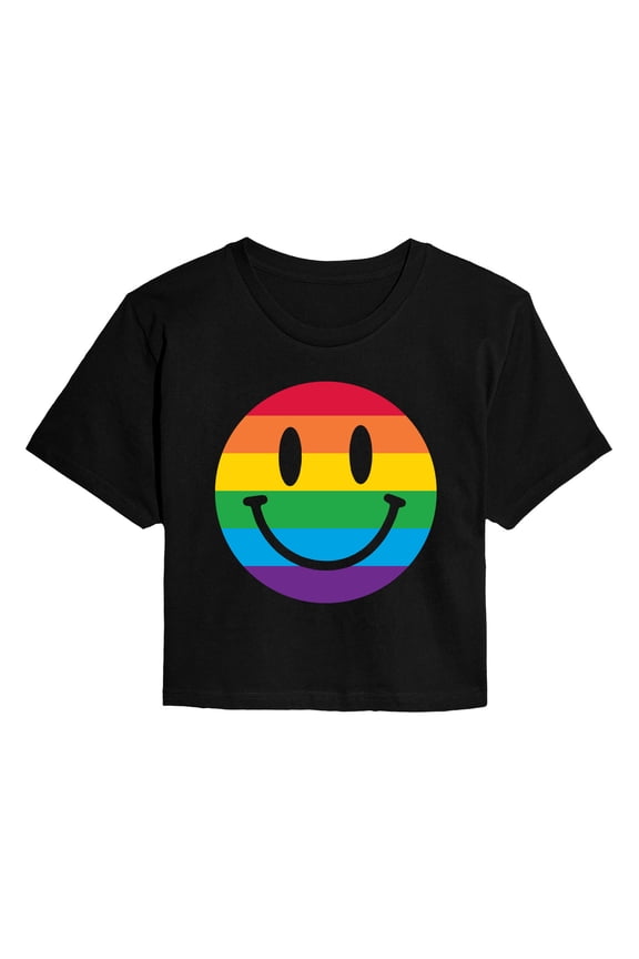 - Pride Smile Cropped Graphic T-Shirt