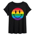 thumbnail image 1 of Instant Message - Pride Smile Oversized Graphic T-Shirt, 1 of 5