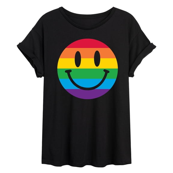 Instant Message - Pride Smile Oversized Graphic T-Shirt