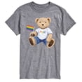 thumbnail image 1 of Instant Message - Pride Teddy Bear - Men's Short Sleeve Graphic T-shirt, 1 of 5
