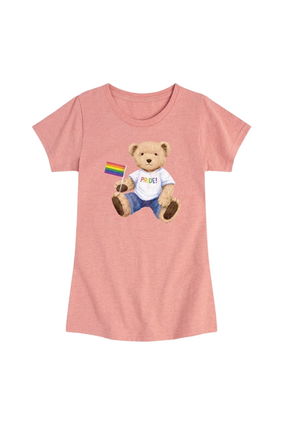 - Pride Teddy Bear -Toddler Girls Short Sleeve T-shirt