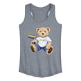 thumbnail image 1 of Instant Message - Pride Teddy Bear - Women's Racerback Tank, 1 of 4
