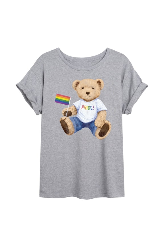 - Pride Teddy Bear - Women's Oversized Graphic T-shirt