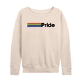 thumbnail image 1 of Instant Message - Pride - Women's French Terry Long Sleeve Pullover, 1 of 5