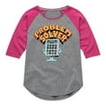 thumbnail image 1 of Instant Message - Problem Solver - Toddler & Youth Girls Raglan Graphic T-Shirt, 1 of 5