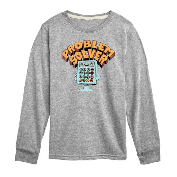 Instant Message - Problem Solver - Toddler & Youth Long Sleeve Graphic T-Shirt