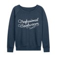 thumbnail image 1 of Instant Message - Professional Bookworm - Women's French Terry Long Sleeve Pullover, 1 of 5