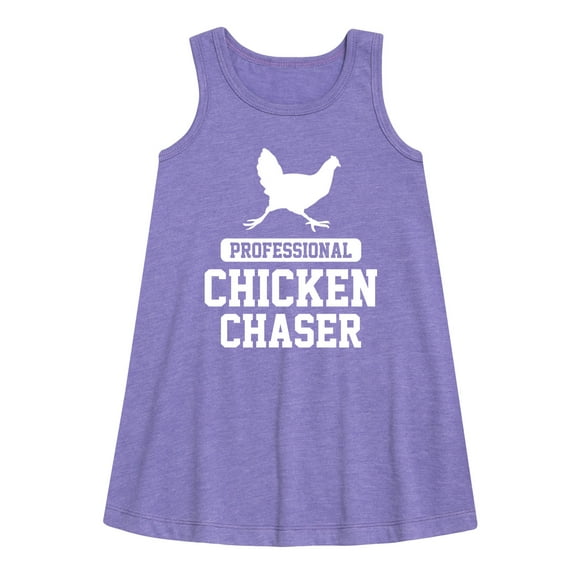Instant Message - Professional Chicken Chaser - Toddler & Youth Girls A-line Dress