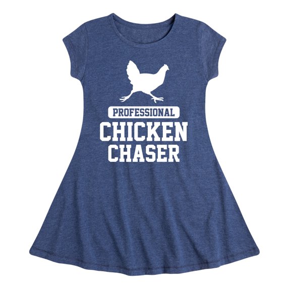 Instant Message - Professional Chicken Chaser - Toddler & Youth Girls Fit & Flare Dress