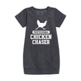 thumbnail image 1 of Instant Message - Professional Chicken Chaser - Toddler & Youth Girls Fleece Dress, 1 of 5