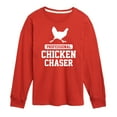 thumbnail image 1 of Instant Message - Professional Chicken Chaser - Toddler & Youth Long Sleeve Graphic T-Shirt, 1 of 6