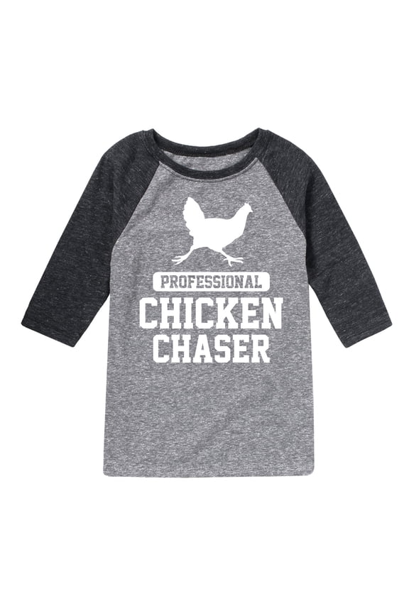 - Professional Chicken Chaser - Toddler & Youth Raglan Graphic T-Shirt