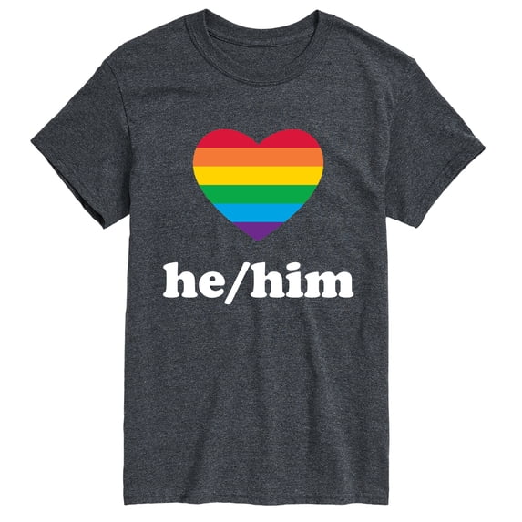 Instant Message - Pronouns He Him - Men's Short Sleeve Graphic T-Shirt
