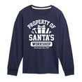 thumbnail image 1 of Instant Message - Property Of Santas Workshop Christmas - Toddler & Youth Long Sleeve Graphic T-Shirt, 1 of 6