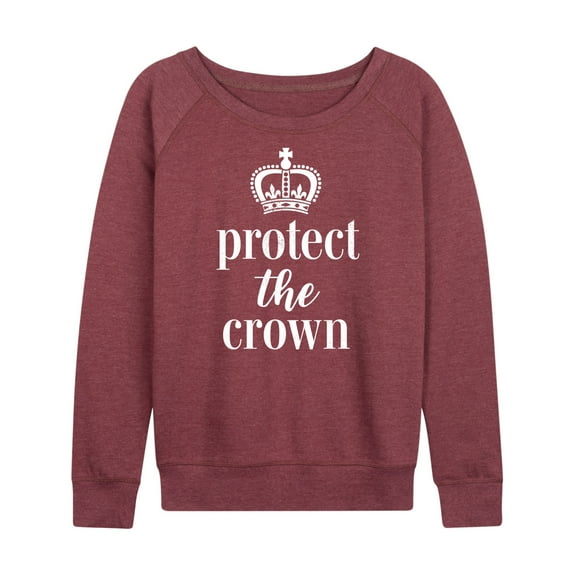 Instant Message - Protect The Crown - Women's Lightweight French Terry Long Sleeve Shirt