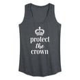 thumbnail image 1 of Instant Message - Protect The Crown - Women's Racerback Tank Top, 1 of 5