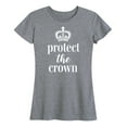 thumbnail image 1 of Instant Message - Protect The Crown - Women's Short Sleeve Graphic T-Shirt, 1 of 5