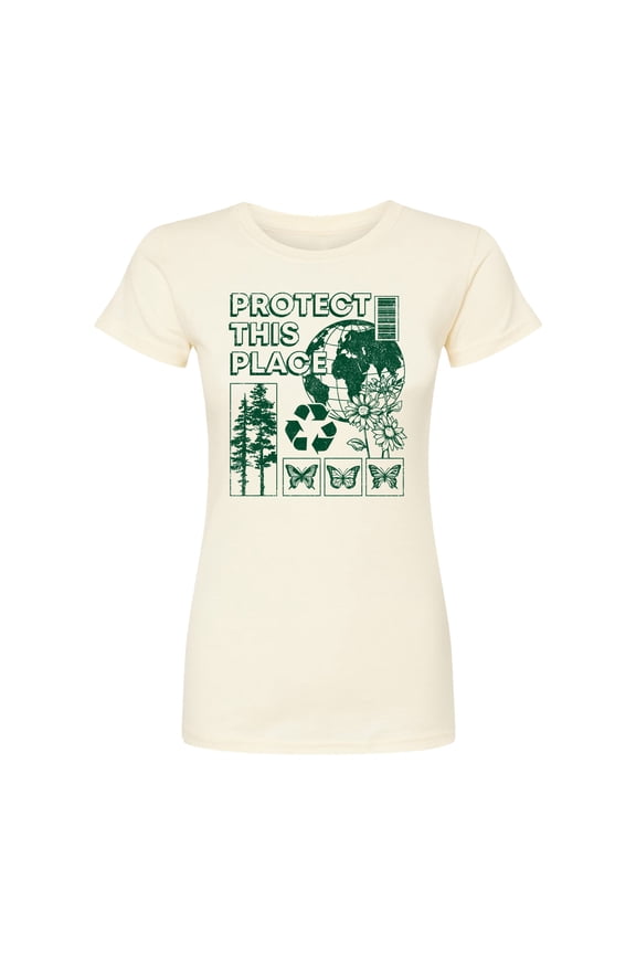 - Protect This Place - Juniors Fitted Graphic T-Shirt