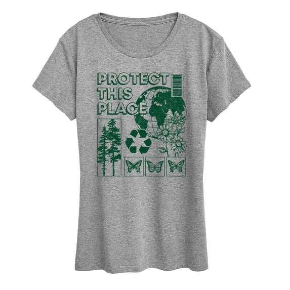 Instant Message - Protect This Place Women's Short Sleeve Graphic T-Shirt