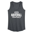 thumbnail image 1 of Instant Message - Proud Baseball Mama White - Women's Racerback Graphic Tank, 1 of 5
