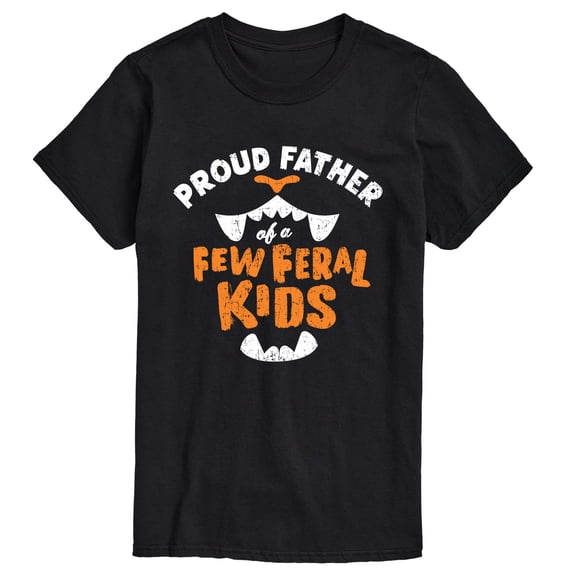 Instant Message - Proud Father Feral Kids Short Sleeve Graphic T-Shirt