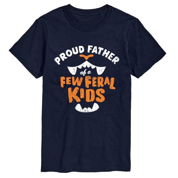 Instant Message - Proud Father Feral Kids Short Sleeve Graphic T-Shirt