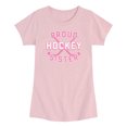 thumbnail image 1 of Instant Message - Proud Hockey Sister Toddler Short Sleeve Graphic T-Shirt, 1 of 4
