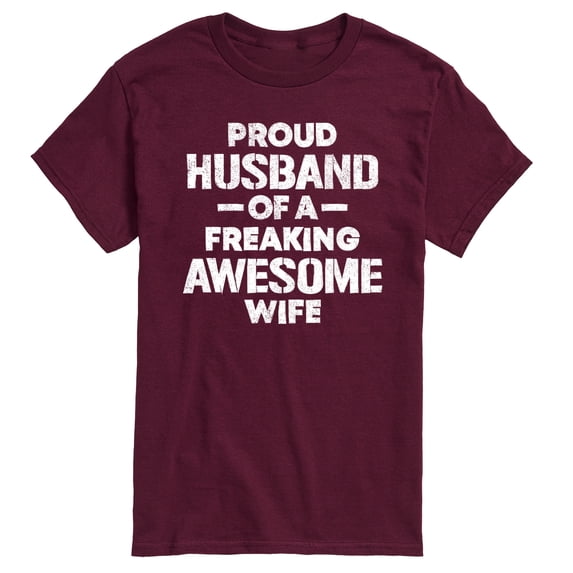 Instant Message - Proud Husband Short Sleeve Graphic T-Shirt