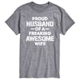 thumbnail image 1 of Instant Message - Proud Husband Short Sleeve Graphic T-Shirt, 1 of 5