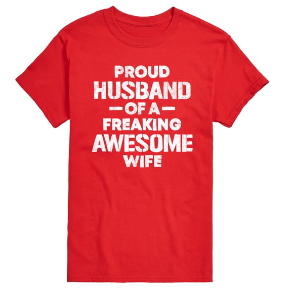 Instant Message - Proud Husband Short Sleeve Graphic T-Shirt