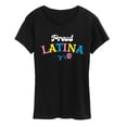 thumbnail image 1 of Instant Message - Proud Latina Short Sleeve Graphic T-Shirt, 1 of 5