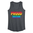 thumbnail image 1 of Instant Message - Proud Mom - Women's Racerback Graphic Tank, 1 of 5