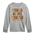 thumbnail image 1 of Instant Message - Proud of my People - Youth Boys Long Sleeve Graphic T-Shirt, 1 of 6
