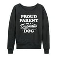 thumbnail image 1 of Instant Message - Proud Parent Dramatic Dog - Women's Lightweight French Terry Long Sleeve Shirt, 1 of 5