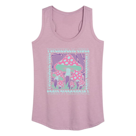 Instant Message - Psychedelic Vibes & Mushrooms - Women's Racerback Tank Top