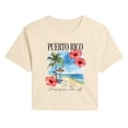 thumbnail image 1 of Instant Message - Puerto Rico Beach Cropped Graphic T-Shirt, 1 of 5