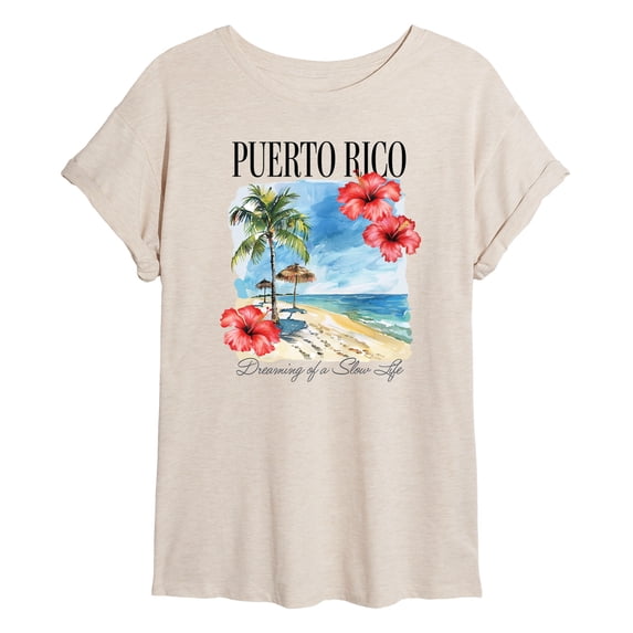 Instant Message - Puerto Rico Beach Relaxed Fit T-Shirt