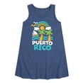 thumbnail image 1 of Instant Message - Puerto Rico - Toddler & Youth Girls A-line Dress, 1 of 6
