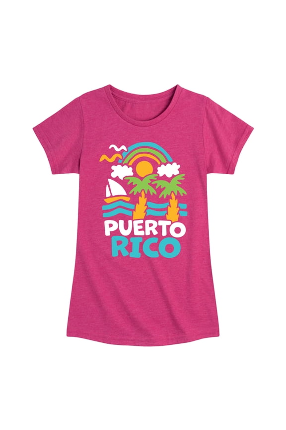 - Puerto Rico - Toddler & Youth Girls Short Sleeve Graphic T-Shirt