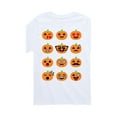 thumbnail image 1 of Instant Message - Pumpkin Emoticons - Toddler Short Sleeve Tee, 1 of 4