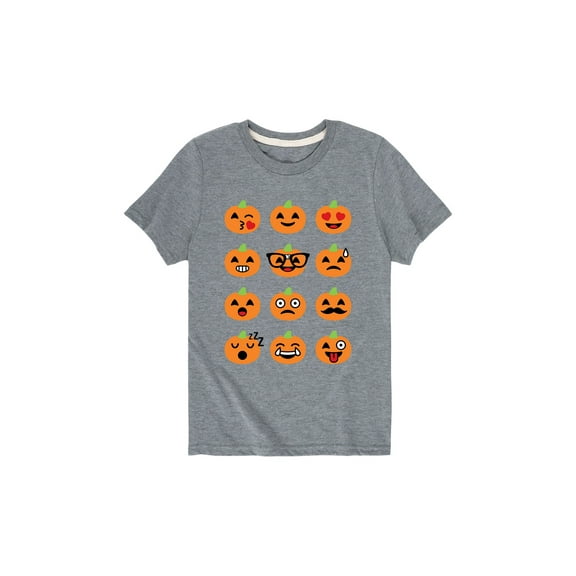 Instant Message - Pumpkin Emoticons - Toddler Short Sleeve Tee
