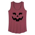 thumbnail image 1 of Instant Message - Pumpkin Face 2 - Women's Racerback Tank Top, 1 of 6