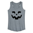 thumbnail image 1 of Instant Message - Pumpkin Face 2 - Women's Racerback Tank Top, 1 of 6